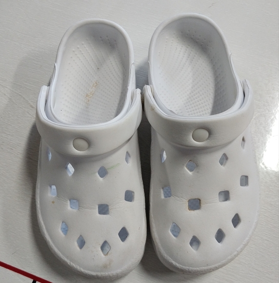 White Soho Crocs - Picture 1 of 6